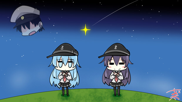 どうぶつたちが住む島で流れ星にお祈りをした