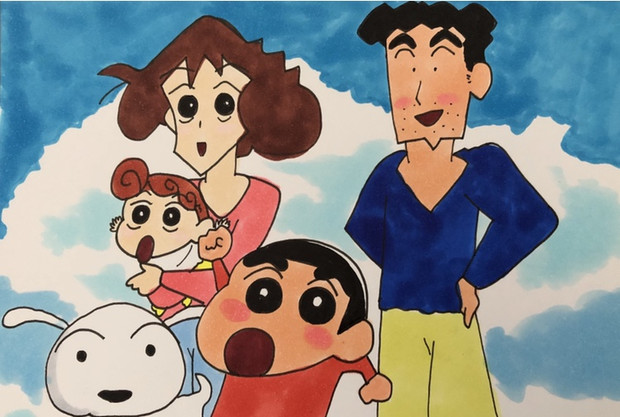 青空の下の野原家 絵描きの冒険者katosan さんのイラスト ニコニコ静画 イラスト