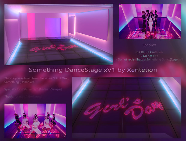 MMD GIRL'S DAY(걸스데이) Something Stage