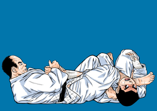 腕拉ぎ十字固め 森野久万三 さんのイラスト ニコニコ静画 イラスト
