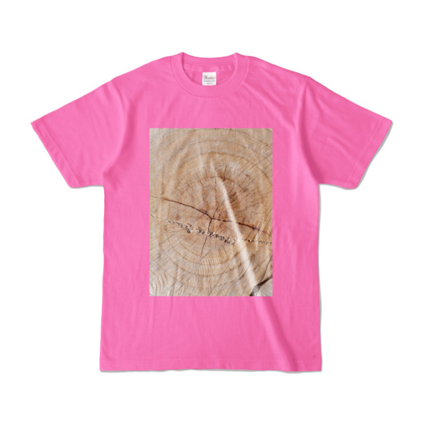 Tシャツ ピンク SIMPLE-STUMP