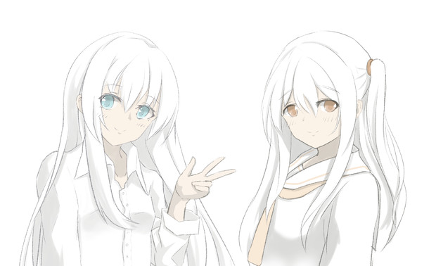 しろいこふたり イモリ猫 さんのイラスト ニコニコ静画 イラスト