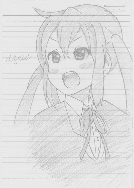けいおん の中野梓を描いてみた ムート Toy さんのイラスト ニコニコ静画 イラスト