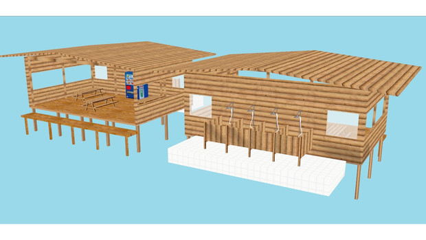 海の小屋 Mmdモデル配布 Homealt さんのイラスト ニコニコ静画 イラスト