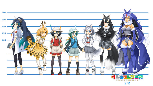 けものフレンズＲ　ろぼ　身長比較Part2