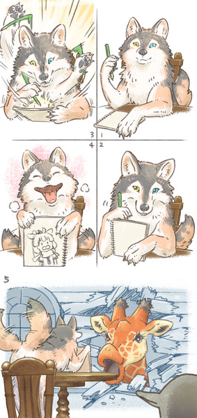 いい顔いただけたオオカミさん Taoi さんのイラスト ニコニコ静画 イラスト