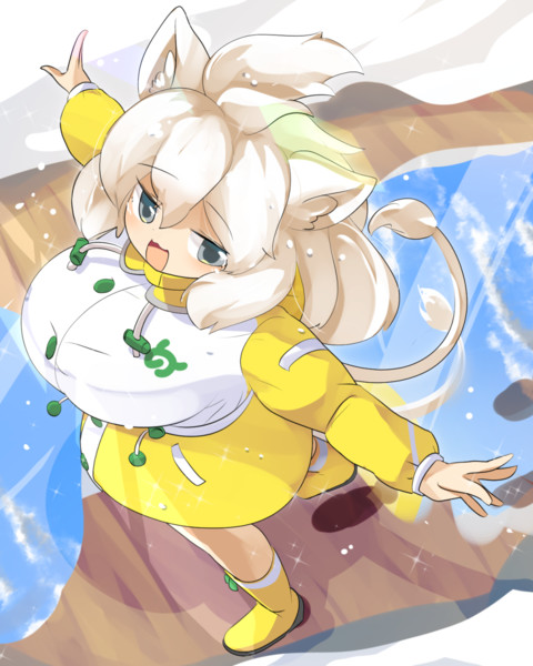 雨合羽ホワイトライオンちゃん 劣尾 さんのイラスト ニコニコ静画 イラスト