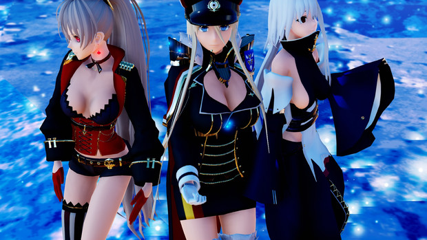 Mmd ビスマルク ジャン バール コロラド アズールレーン Azur Lane Premium N さんのイラスト ニコニコ静画 イラスト