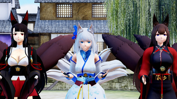 Mmd アズールレーン 戦艦加賀 天城 赤城 Not Alone Premium N さんのイラスト ニコニコ静画 イラスト
