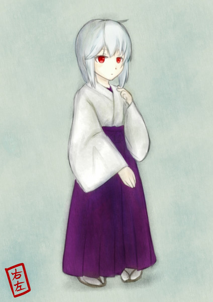 赤い目の巫女さん At限定 さんのイラスト ニコニコ静画 イラスト