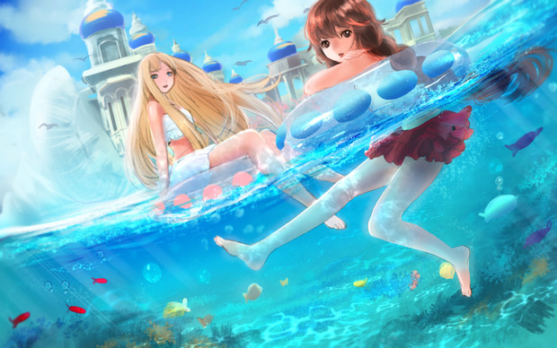 夏の海 こもりひっき さんのイラスト ニコニコ静画 イラスト