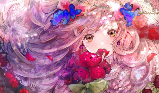 薔薇の少女 こもりひっき 幻想少女絵 さんのイラスト ニコニコ静画 イラスト