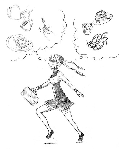 明日が楽しみなお嬢 Tekeno さんのイラスト ニコニコ静画 イラスト