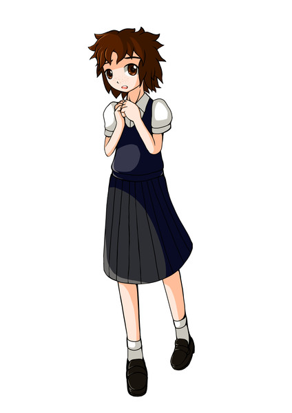 引っ込み思案なそばかす少女 タジ さんのイラスト ニコニコ静画 イラスト