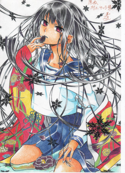 村上ゆいち様 色鉛筆で塗り絵しました 底辺たか さんのイラスト ニコニコ静画 イラスト