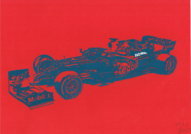 切り絵 F1 レッドブル Rb16 おかつ さんのイラスト ニコニコ静画 イラスト