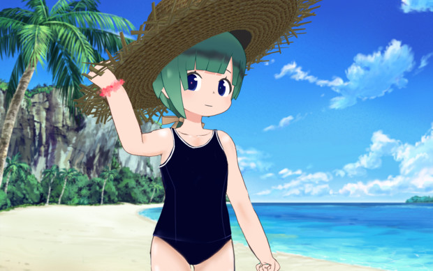 Mmd スク水ともえちゃんmikumikudance 百合杏 さんのイラスト ニコニコ静画 イラスト