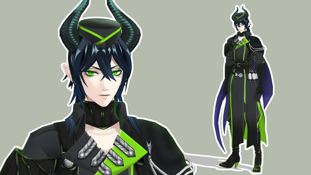 Mmdツイステ Nekodama式マレウス モデル配布終了 Nekodama さんのイラスト ニコニコ静画 イラスト