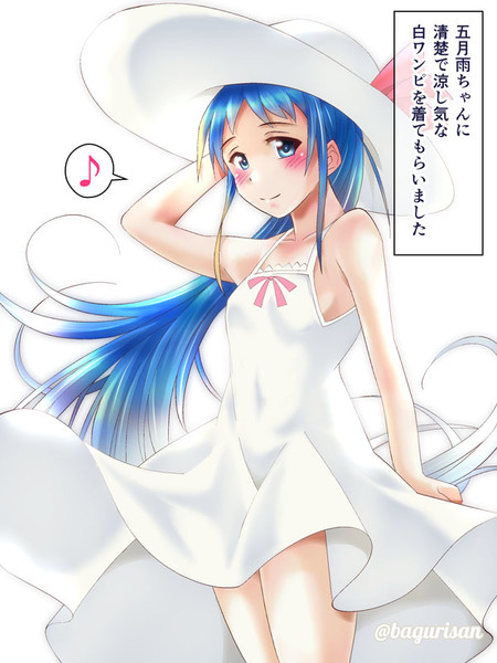 白ワンピな五月雨ちゃん あきちん さんのイラスト ニコニコ静画 イラスト