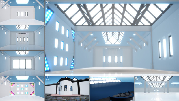 Stage Nb17 他人事の音がするomst Mmdステージ配布 のべ男 みどり のべる さんのイラスト ニコニコ静画 イラスト