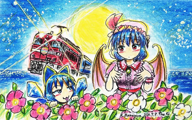 ハマナスの咲く夜に 浜宮南瓜 静岡例大祭う16b さんのイラスト ニコニコ静画 イラスト