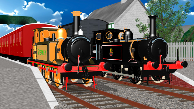 Mmdモデル配布 Lb Scr A1x Class 蒸気機関車 V2 くらす さんのイラスト ニコニコ静画 イラスト
