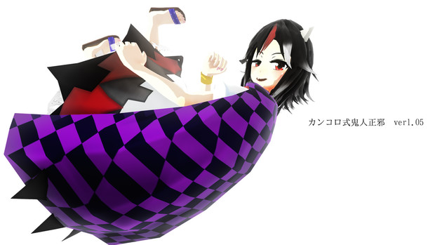 マントが付きました Mmdモデル更新 カンコロ さんのイラスト ニコニコ静画 イラスト