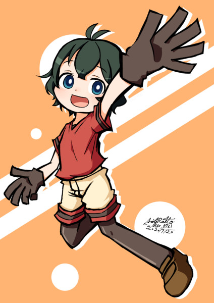 決めポーズカートゥーン風かばんちゃん ニコニコ静画 イラスト