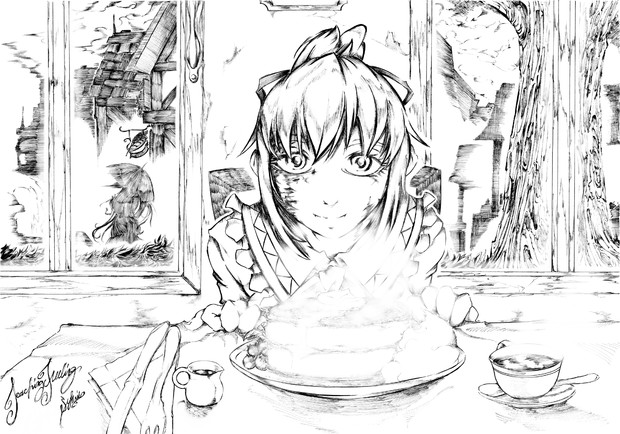 ホットケーキとシルヴィ Fu さんのイラスト ニコニコ静画 イラスト