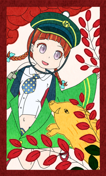 七月 萩に猪 やつはた さんのイラスト ニコニコ静画 イラスト
