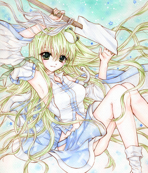 東方 早苗 アナログイラスト Tina さんのイラスト ニコニコ静画 イラスト