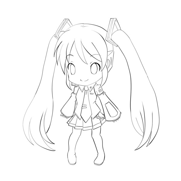 ボカロ絵 ちっちゃなミクちゃん ニコニコ静画 イラスト