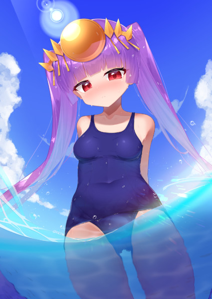 スク水のツクヨミ わおん さんのイラスト ニコニコ静画 イラスト