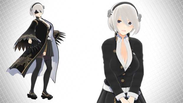 Mmd ヨルハ二号b型 Ds モデル配布 あかね さんのイラスト ニコニコ静画 イラスト