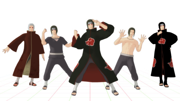 Mmdナルト うちはイタチ モデル配布 セト さんのイラスト ニコニコ静画 イラスト
