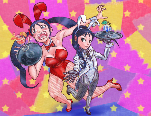 バニーの日のミーナちゃんとスーパーミーナちゃん Uyuyu さんのイラスト ニコニコ静画 イラスト