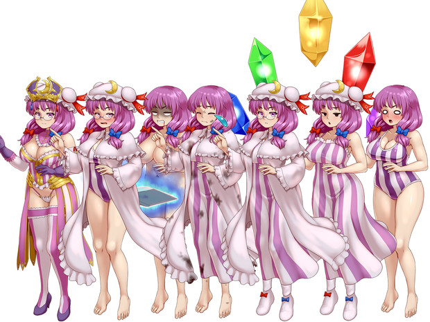 動画とか パチュリーの立ち絵ver 2 支援 D 紅茶 さんのイラスト ニコニコ静画 イラスト