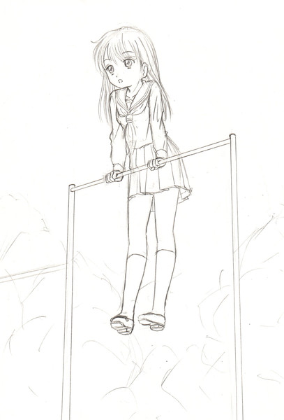 落書きの鉄棒 イーダ さんのイラスト ニコニコ静画 イラスト