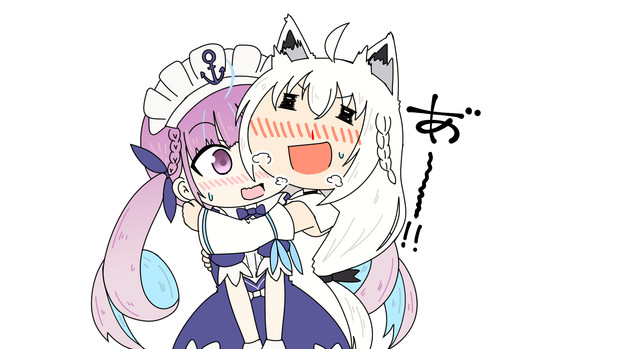 あくあちゃんに抱きつくのも ハイメタ さんのイラスト ニコニコ静画 イラスト