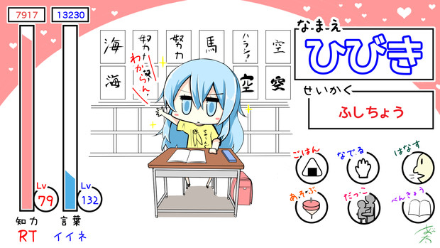 Rtとイイネの数で成長する響ちゃん その７ にょにょ さんのイラスト ニコニコ静画 イラスト