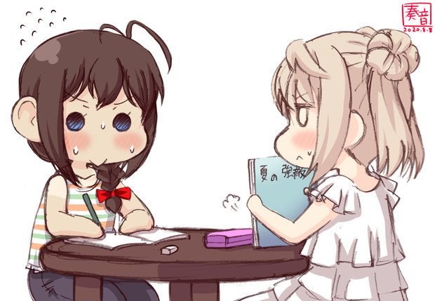 わんどろ宿題みちしぐ 奏音 さんのイラスト ニコニコ静画 イラスト
