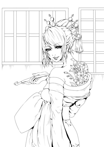 勿忘草 ペン入れ なべっち さんのイラスト ニコニコ静画 イラスト