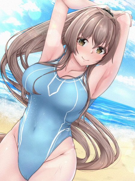 大和 競泳水着 黒田しょーへい さんのイラスト ニコニコ静画 イラスト