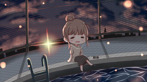 ゆもちょむと夜明けと蛍 ゆもちょむ さんのイラスト ニコニコ静画 イラスト