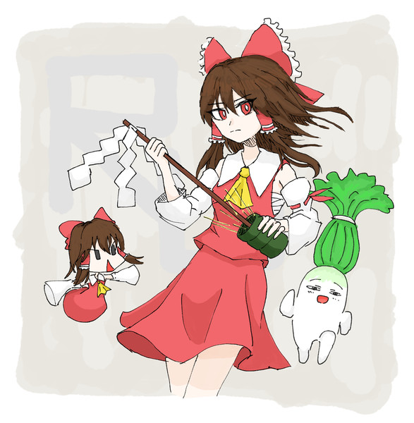 湯呑みから武器を取り出すru姉貴 魚銀 さんのイラスト ニコニコ静画 イラスト