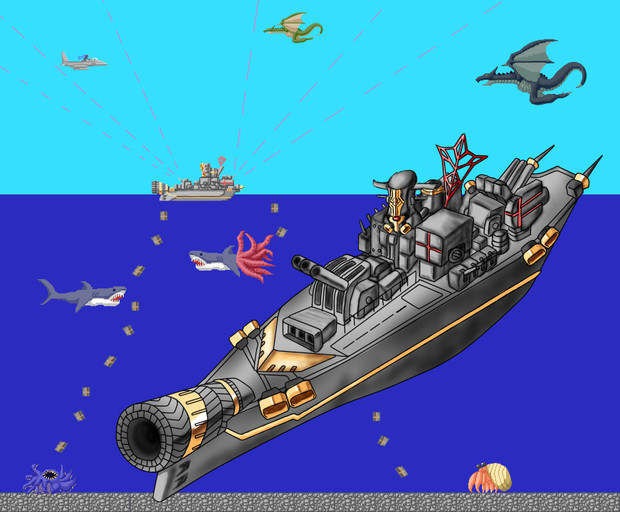 ｆｇｏドット風シリーズ 戦艦バベッジ ｔｅｒｉｙａｋｉ ｆ９０ｌｌ さんのイラスト ニコニコ静画 イラスト