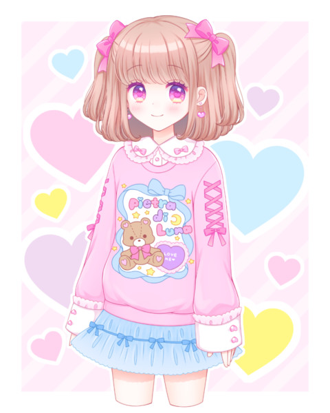 ファンシートレーナーコーデ 姫月るな さんのイラスト ニコニコ静画 イラスト