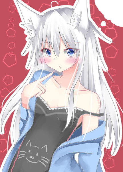 狐面 和風 かっこいい 女の子 イラスト 1345