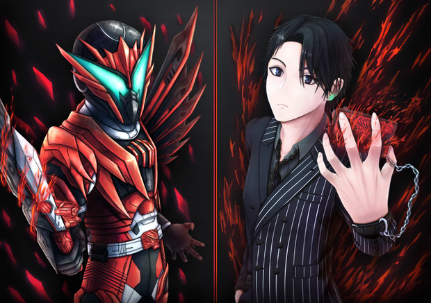 仮面ライダー迅バーニングファルコンと迅 サイロ527 さんのイラスト ニコニコ静画 イラスト