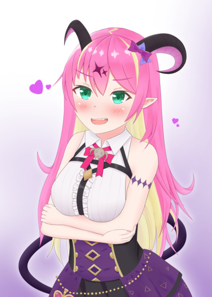 アロエちゃんサキュバスなんだってね 三日月優也 お絵かき さんのイラスト ニコニコ静画 イラスト